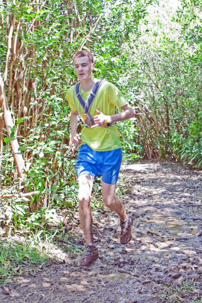Doppelmayer pushes through the Tantalus loop trail. He is one of only two high school ultra runners in the state.