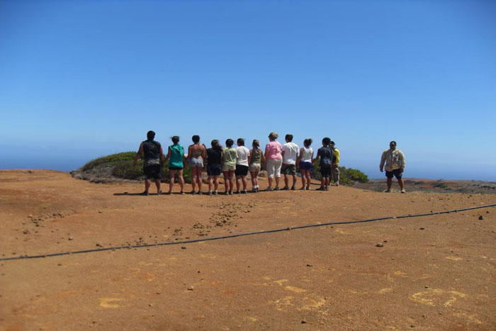 Though this was the first time that Hawaiian Language teacher Kekoa Wong went to Kahoolawe, Social Studies teacher Amy Perruso and Science teacher Sandra Webb have taken students before.