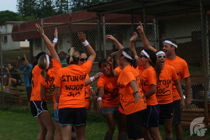 Play ball: Teachers and faculty compete in kickball games