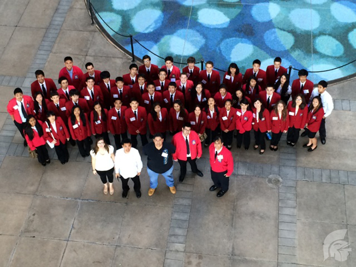 (Photo courtesy of SkillsUSA Graphic Design Adviser Todd Yoshizawa) While at the conference, the SkillsUSA group visited the state capitol.