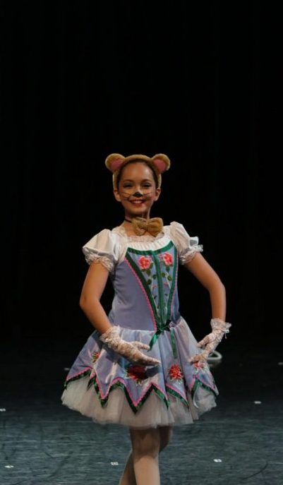 Students like Isabelle San Clemente utilized the dance skills they learned in class to take on different characters related to the circus theme of the showcase.